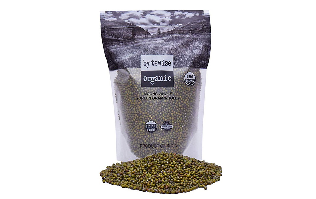 Bytewise Organic Moong Whole (Green Gram Whole)  Pack  1 kilogram